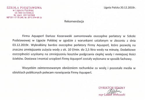 perlatory szkoły rekomendacje