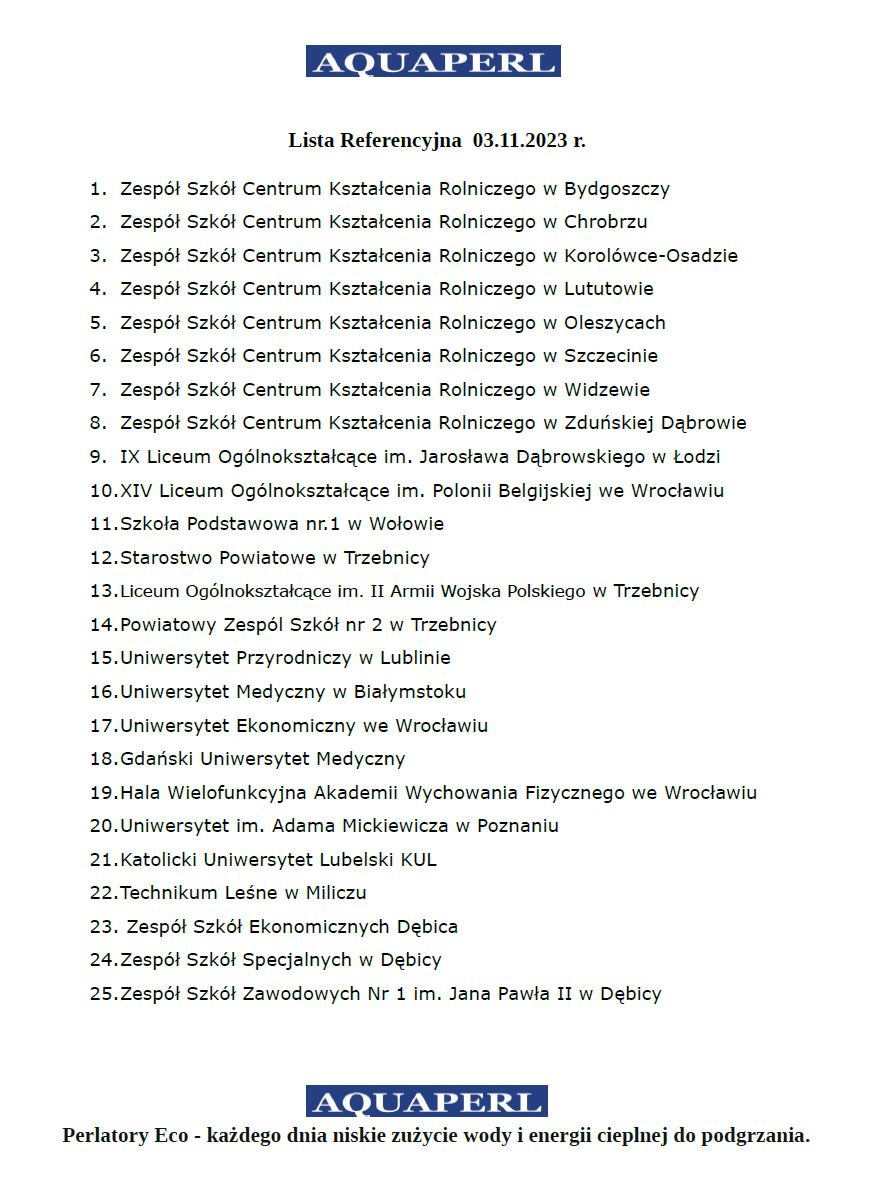 perlatory rekomendacje aquaperl.pl